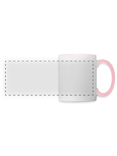 Panoramic Mug - white/pink - Front