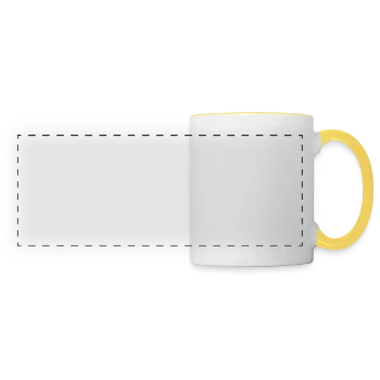 Panoramic Mug - white/yellow - Front