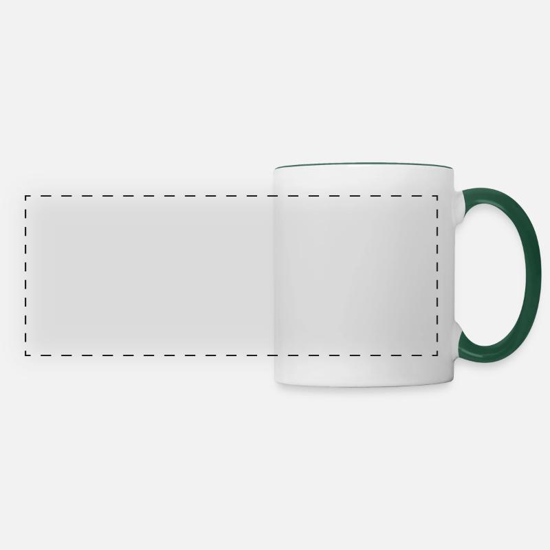 Mug panoramique contrasté et blanc