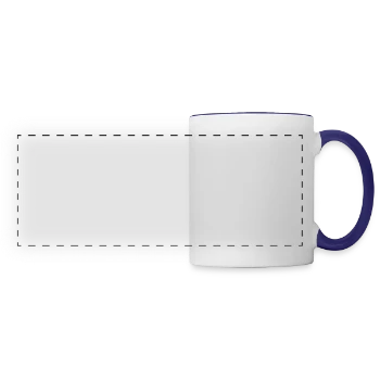 Panoramic Mug - white/cobalt blue - Front