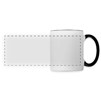 Panoramic Mug - white/black - Front