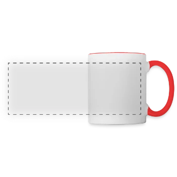 Panoramic Mug - white/red - Front