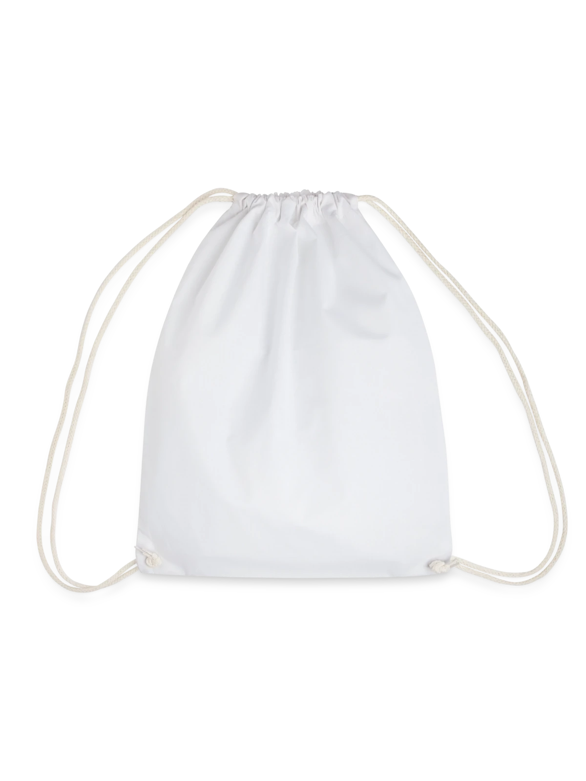 Drawstring Bag - white - Front