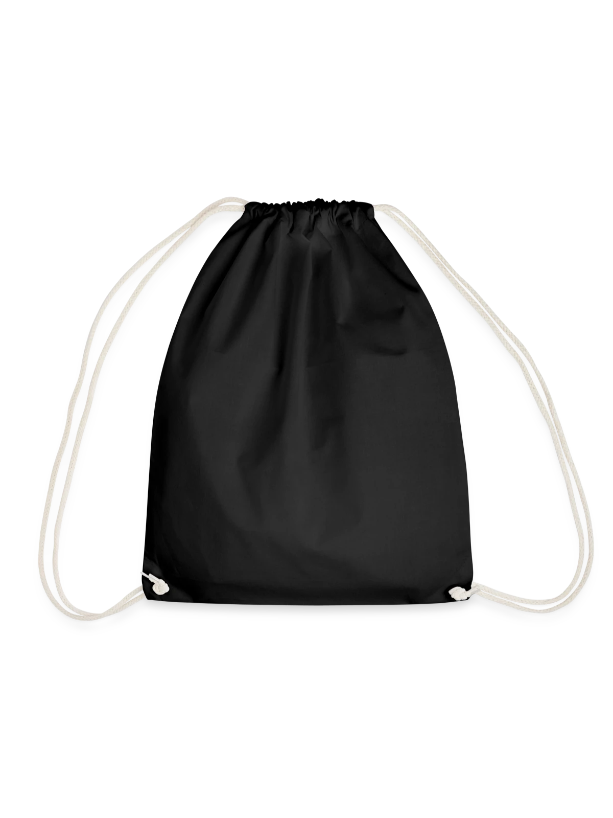 Drawstring Bag - black - Front