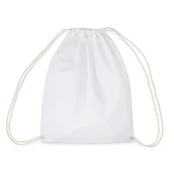 Drawstring Bag - white - Back