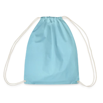 Drawstring Bag - aqua - Back