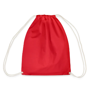 Drawstring Bag - red - Back