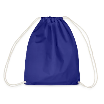 Drawstring Bag - royal blue - Back