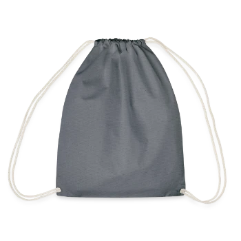 Drawstring Bag - grey - Back