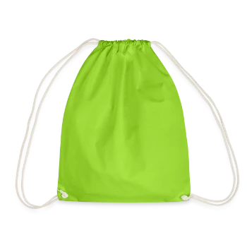 Drawstring Bag - neon green