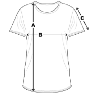 Massschema Männer Vintage T-Shirt