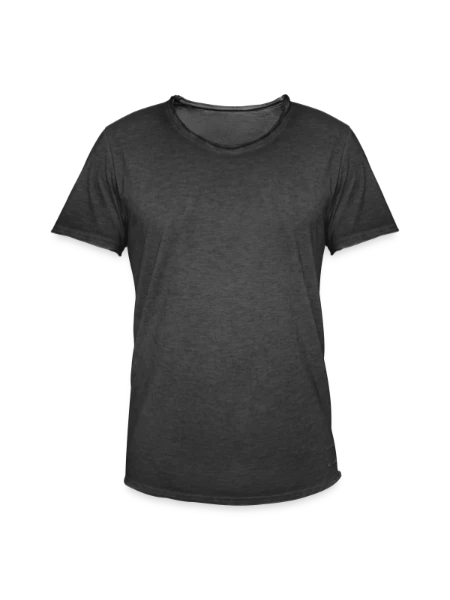 Men's Vintage T-Shirt - washed black - Front