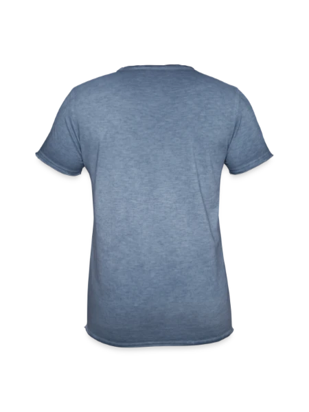 Men's Vintage T-Shirt - vintage denim - Back