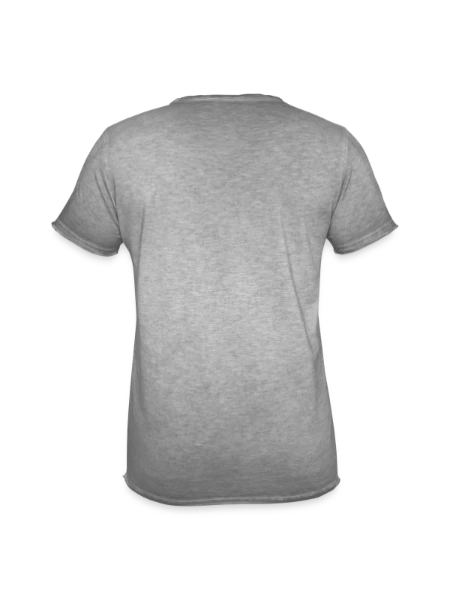 Men's Vintage T-Shirt - vintage grey - Back