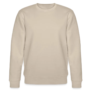 Stanley/Stella CHANGER Unisex Organic Sweatshirt - beige - Front - Nik (191cm) & Marisol (170cm)