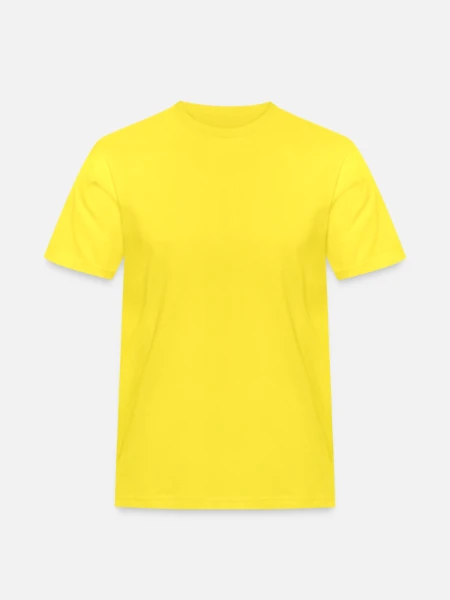 Men's Workwear T-Shirt - yellow - Front