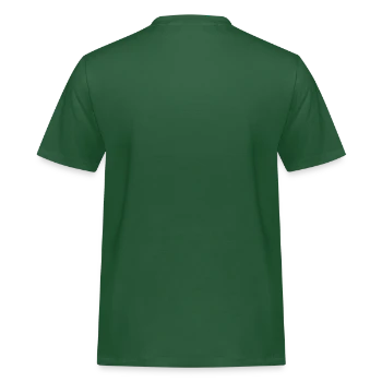 Männer Workwear T-Shirt - Flaschengrün - Hinten - AI Model Male 178 light (178cm)