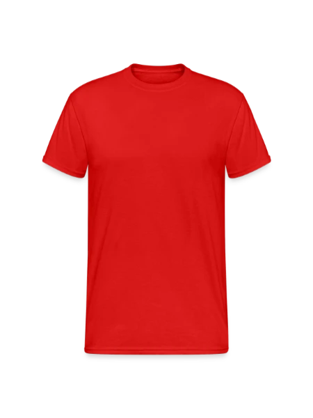 Men's Gildan Heavy T-Shirt - red - Front