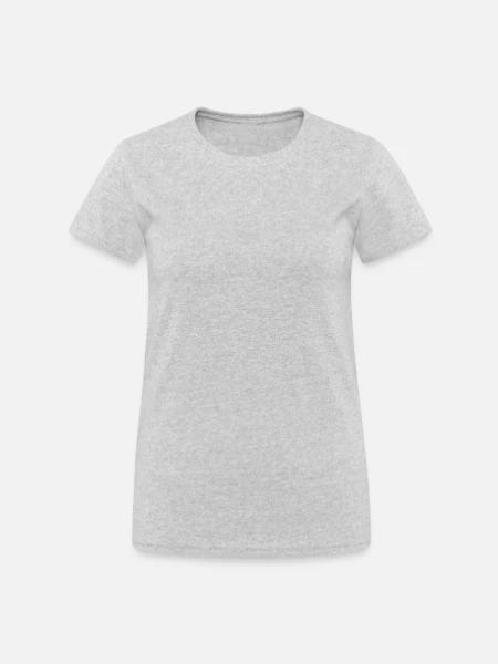 Women's Gildan Heavy T-Shirt - heather grey - Front