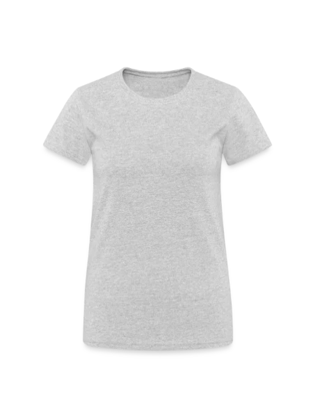 Women's Gildan Heavy T-Shirt - heather grey - Front