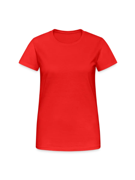 T-shirt Gildan épais femme - rouge - Devant