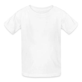 Kids T-Shirt by Russell - white - Front - AI Model Kid Male (0cm)