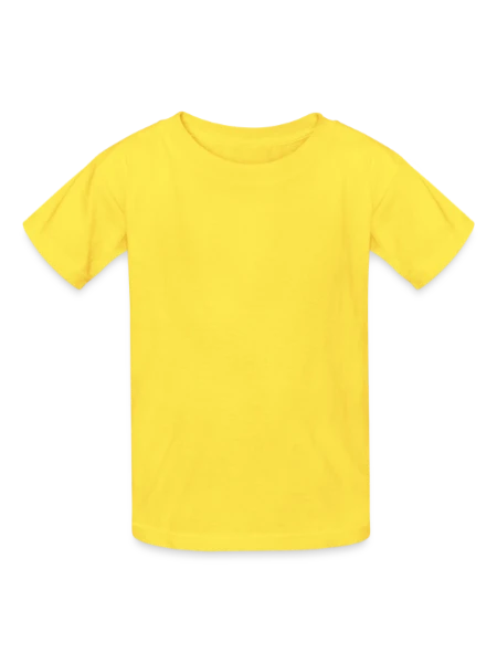 Kids T-Shirt by Russell - yellow - Front