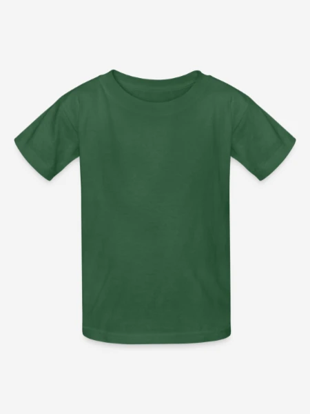 Kinder T-Shirt von Russell - Flaschengrün - Vorne