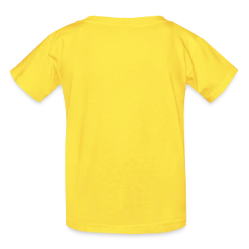 T-shirts Russell Enfant - jaune - Dos - AI Model Kid Male (0cm)