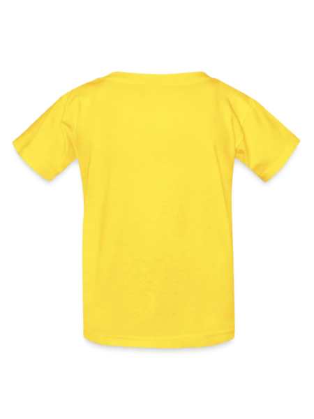 Kids T-Shirt by Russell - yellow - Back