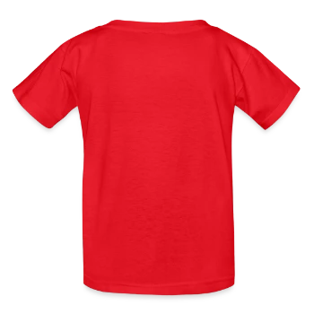 Kids T-Shirt by Russell - red - Back - AI Model Kid Male (0cm)