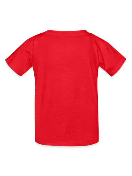 Kids T-Shirt by Russell - red - Back