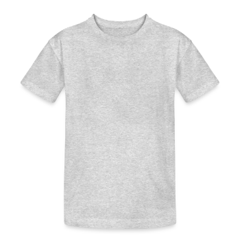 T-shirt coton épais ado - gris chiné - Devant