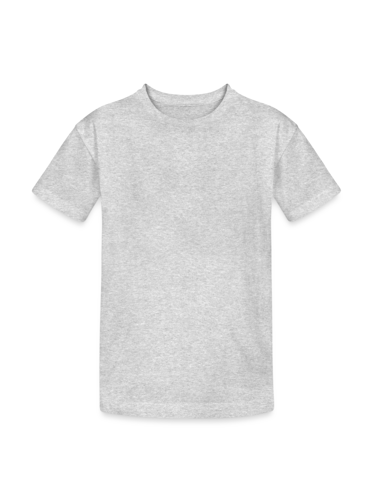 T-shirt coton épais ado - gris chiné - Devant