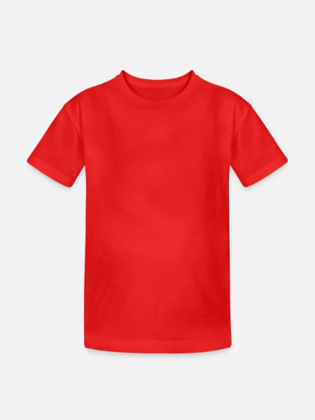 T-shirt coton épais ado - rouge - Devant