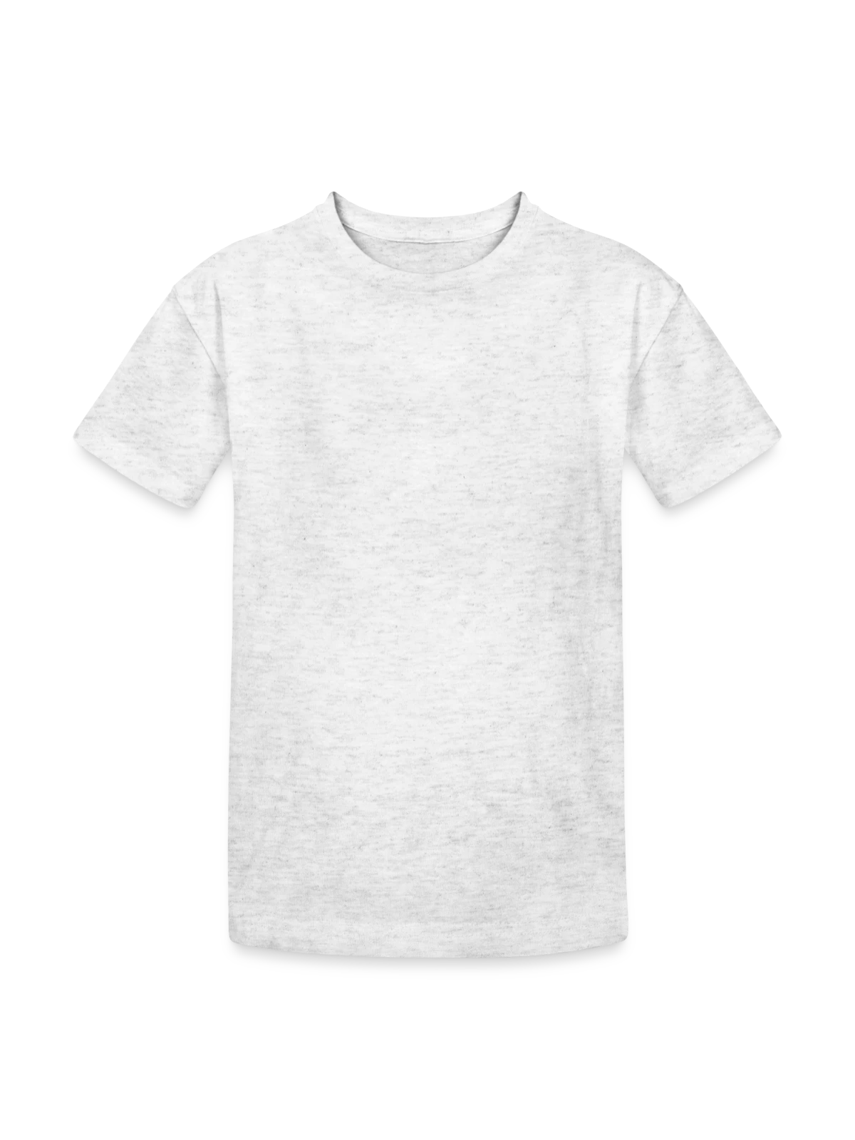 T-shirt coton épais ado - blanc chiné - Devant