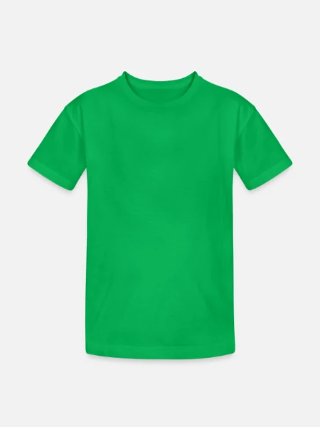 T-shirt coton épais ado - vert - Devant