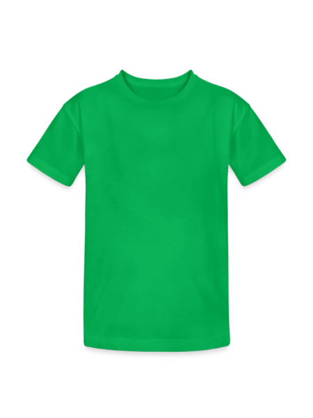 T-shirt coton épais ado - vert - Devant