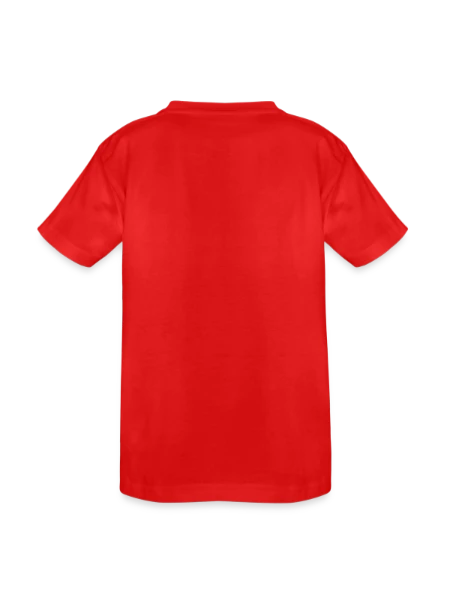 T-shirt coton épais ado - rouge - Dos
