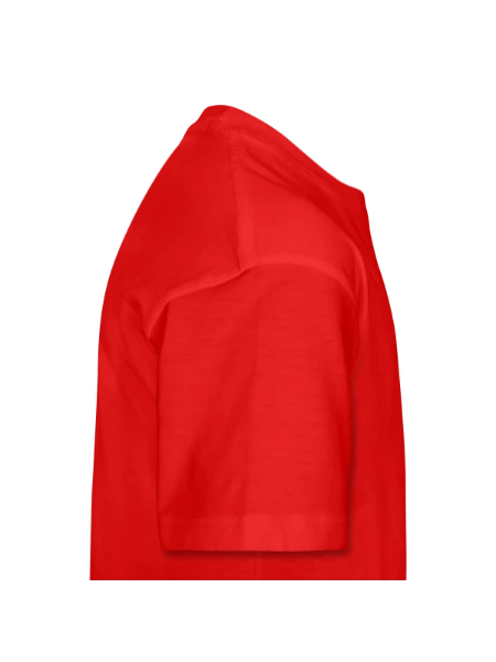 T-shirt coton épais ado - rouge - Droite