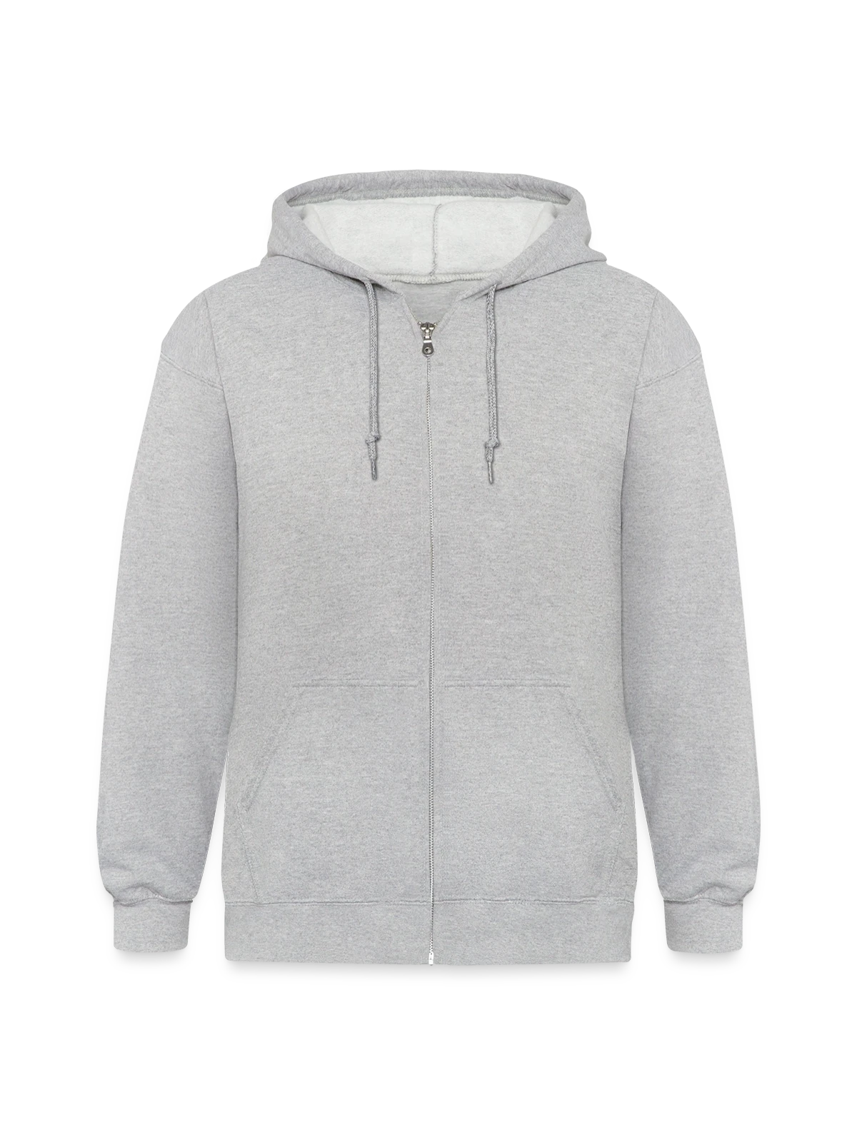 Unisex Heavyweight Hooded Jacket - heather grey - Front