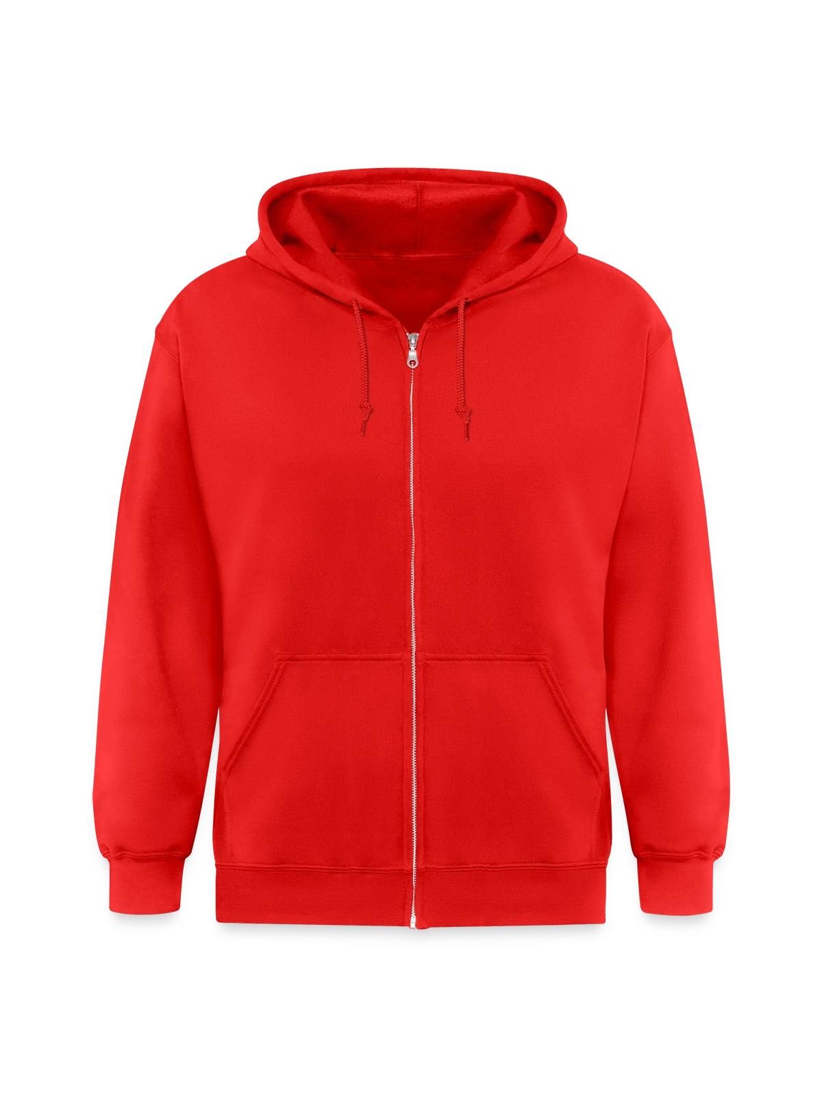 Unisex Heavyweight Hooded Jacket - red - Front