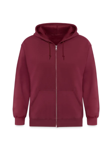 Veste à capuche épaisse unisexe - maroon - Devant