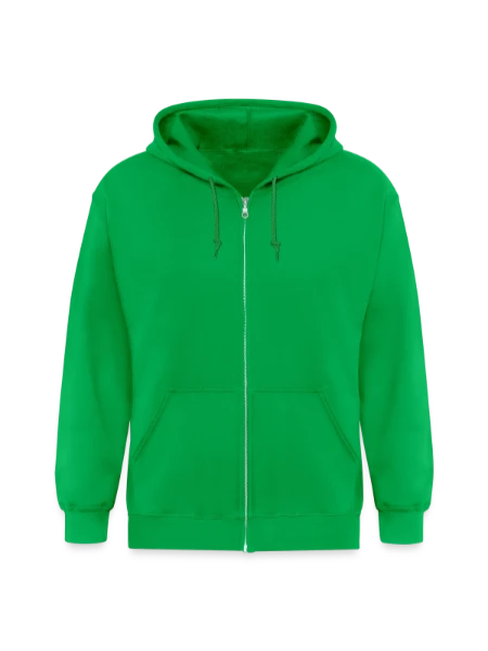 Unisex Heavyweight Kapuzenjacke - Kelly Green - Vorne