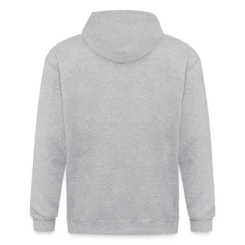 Unisex Heavyweight Hooded Jacket - heather grey - Back