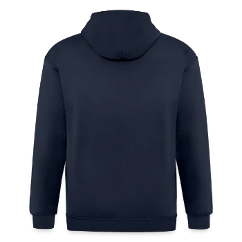 Unisex Heavyweight Hooded Jacket - navy - Back
