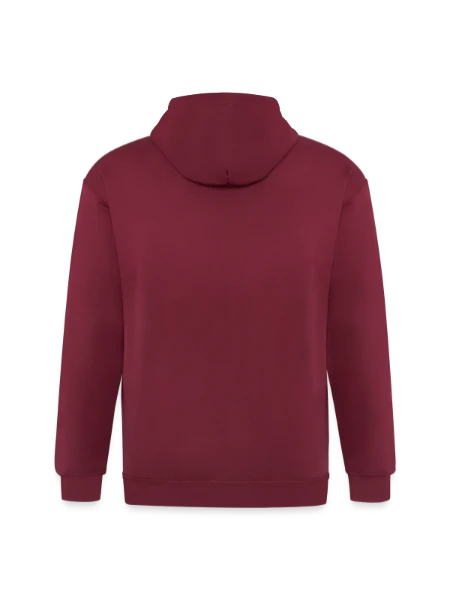 Unisex Heavyweight Hooded Jacket - maroon - Back