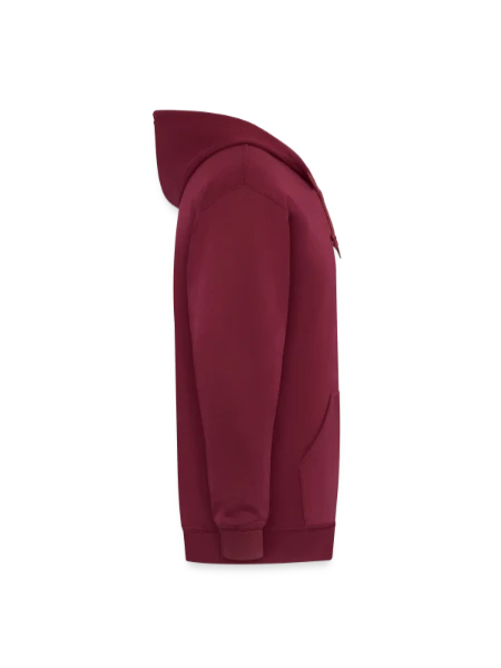 Unisex Heavyweight Hooded Jacket - maroon - Right