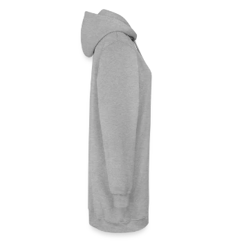 Hoodie-Kleid - Grau meliert - Rechts - AI Model Female 172 light (172cm)