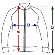 Size chart - Baseball Jacket